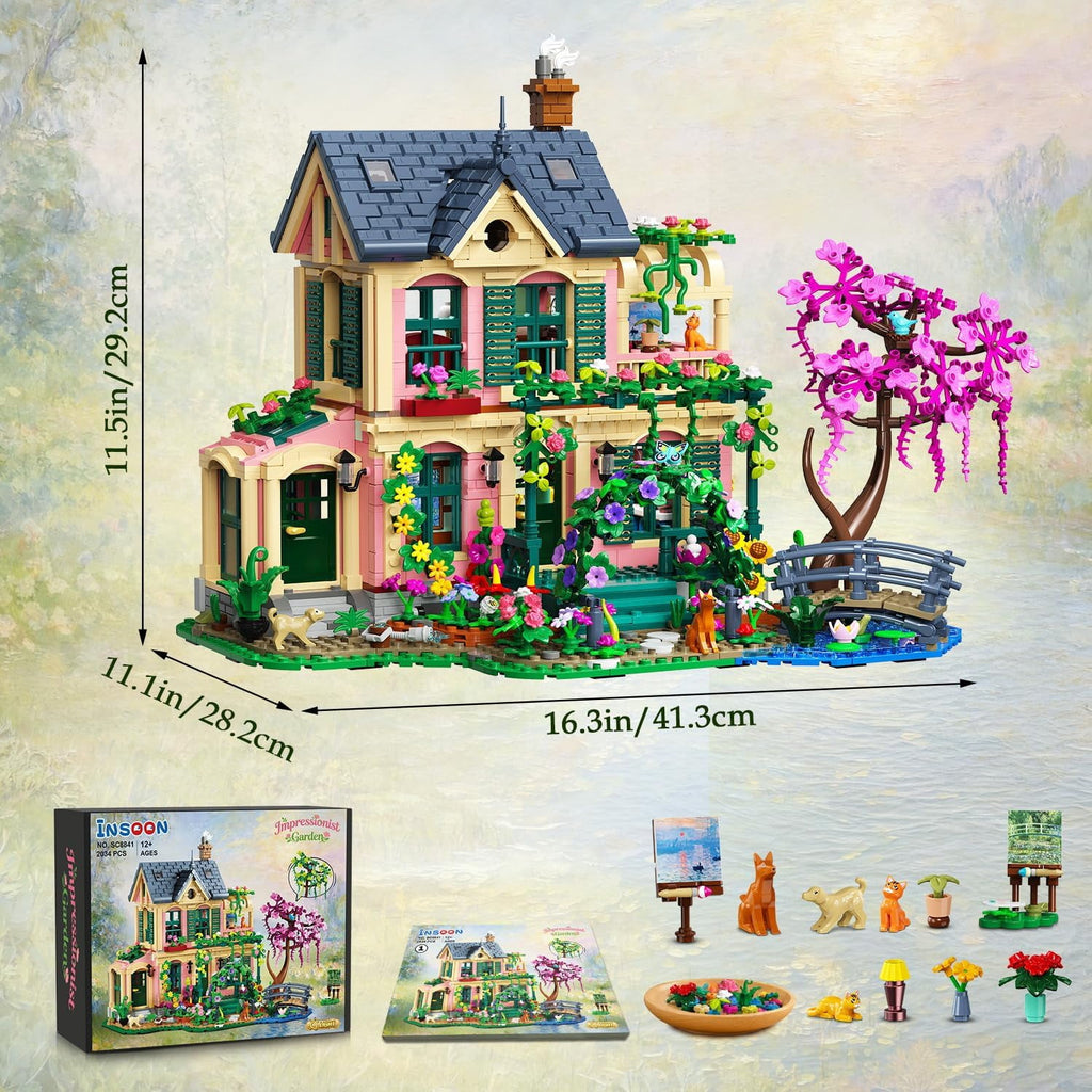 Kit de construction de maison de jardin avec éclairage