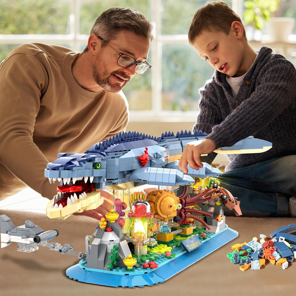 Kit de construction du Mosasaurus avec éclairage LED