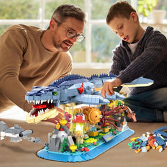 Kit de construction du Mosasaurus avec éclairage LED