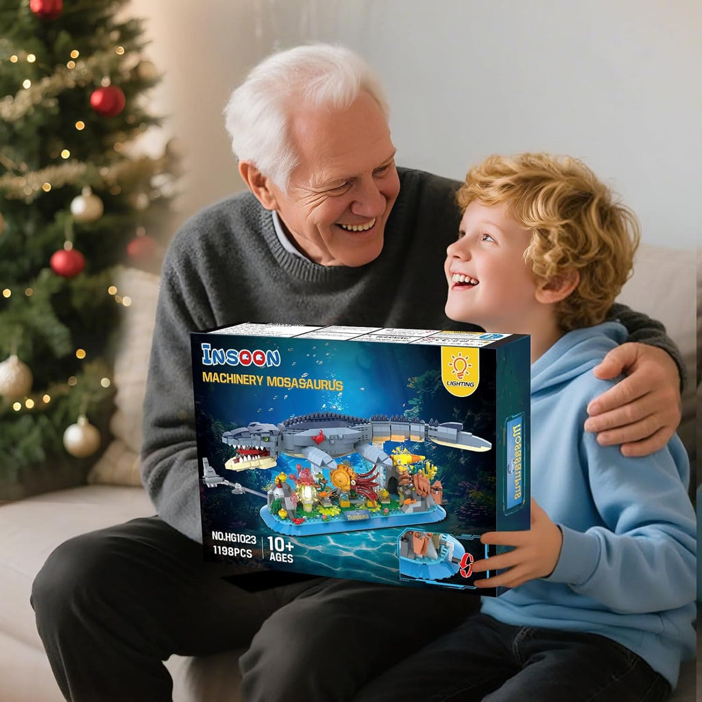 Kit de construction du Mosasaurus avec éclairage LED