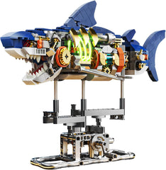 Kit de construction de requin mécanique avec éclairage LED