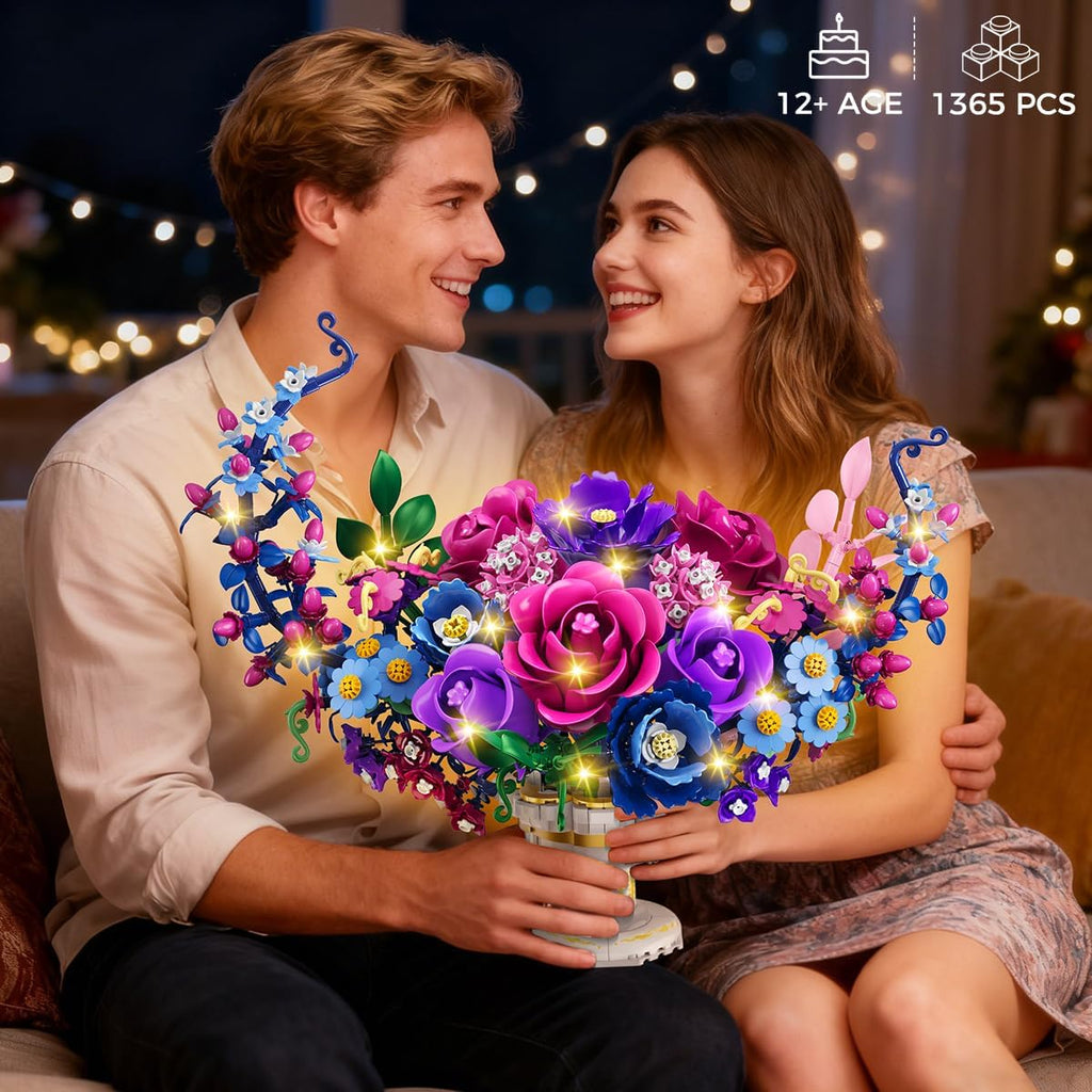 Kit de construction « Fleurs de la Lune » avec lumières