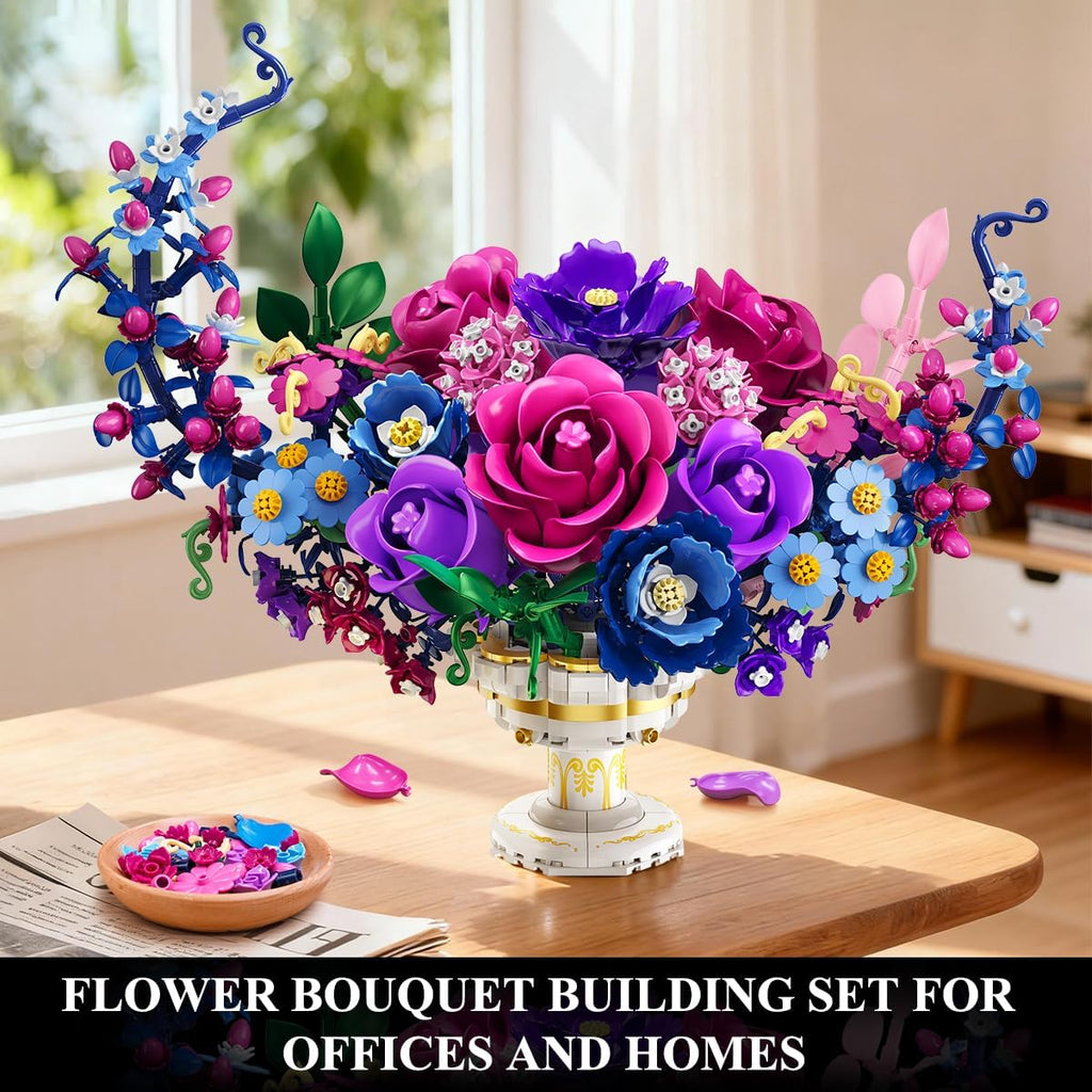 Kit de construction « Fleurs de la Lune » avec lumières