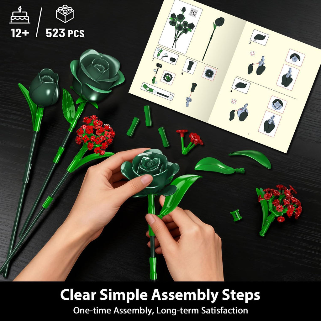 Kit de bouquet de fleurs avec éclairage