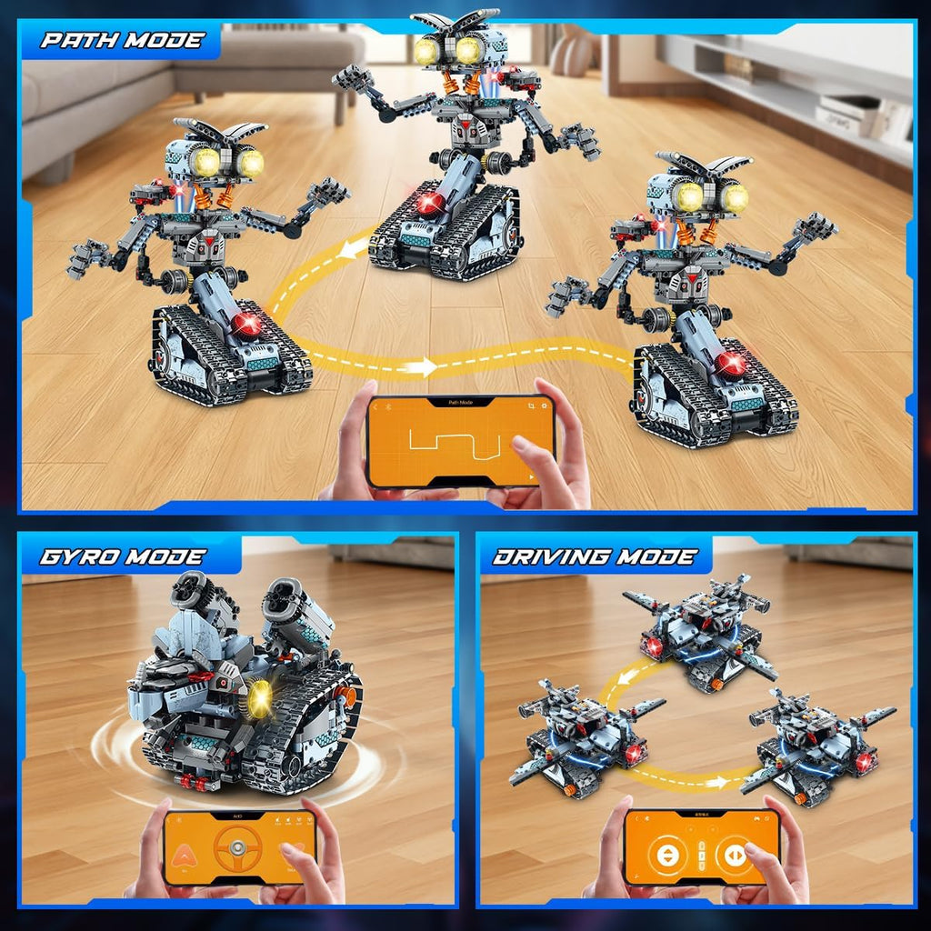 Kit de construction de robot technique avec éclairage