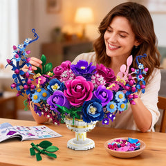 Kit de construction « Fleurs de la Lune » avec lumières