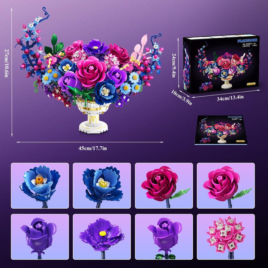 Kit de construction « Fleurs de la Lune » avec lumières