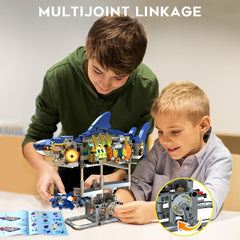 Kit de construction de requin mécanique avec éclairage LED