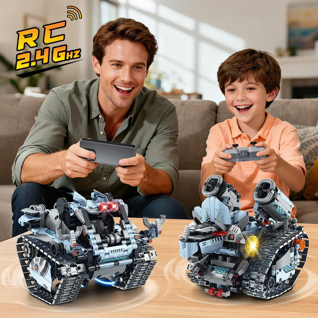 Kit de construction de robot technique avec éclairage