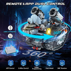 Kit de construction de robot technique avec éclairage