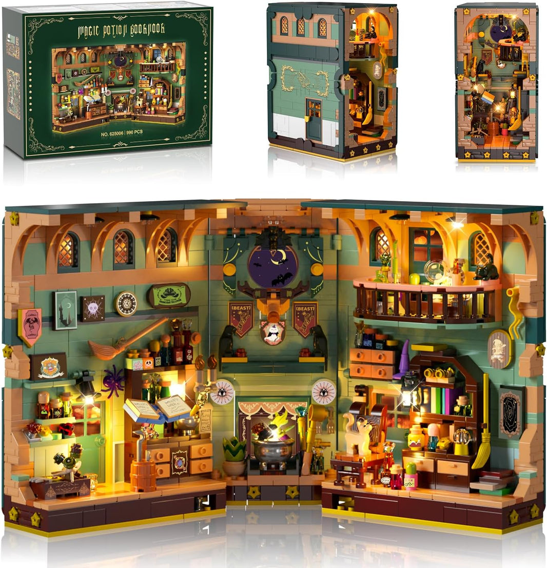 Kit de construction Booknook Potion Magique avec éclairage
