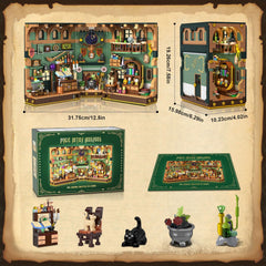 Kit de construction Booknook Potion Magique avec éclairage