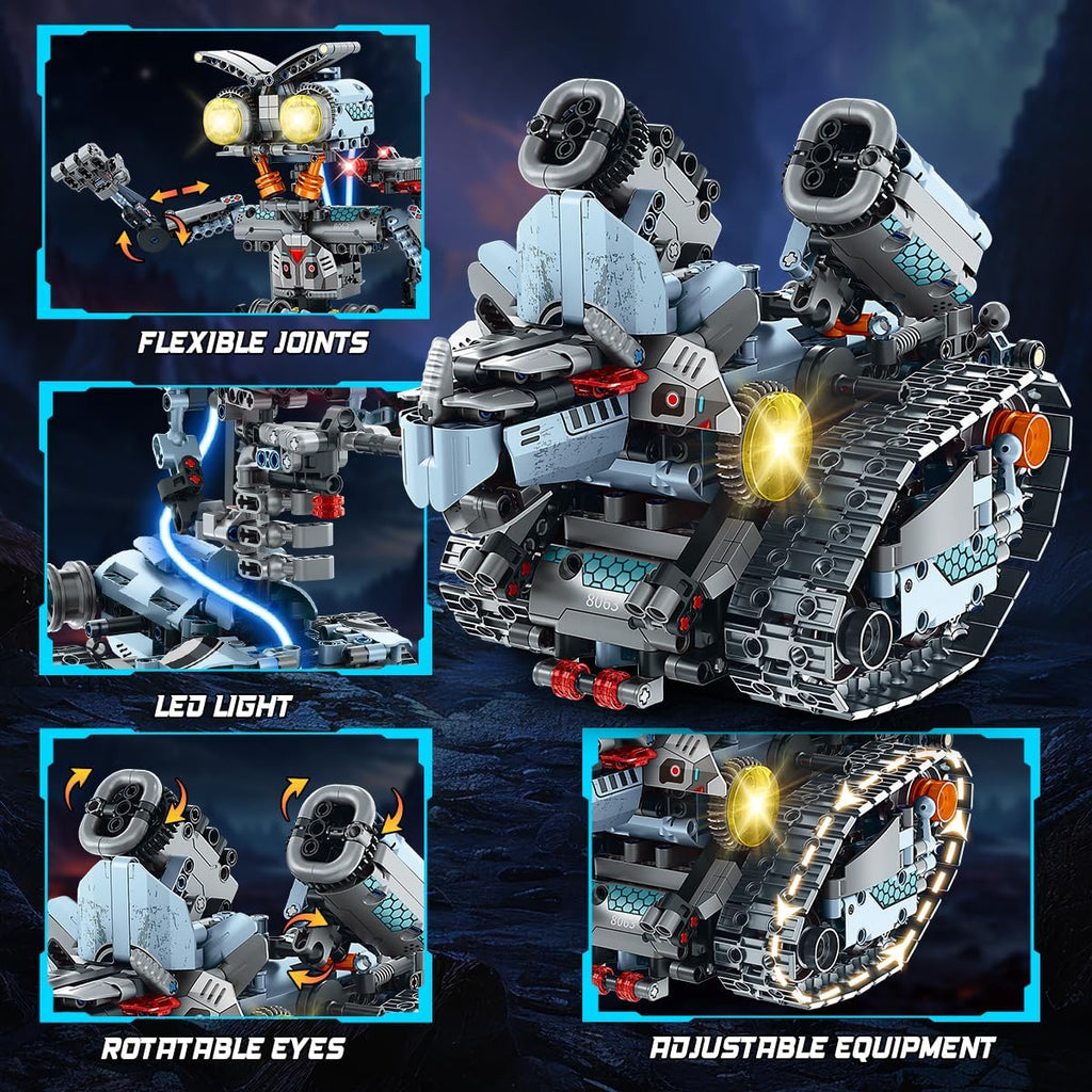 Kit de construction de robot technique avec éclairage