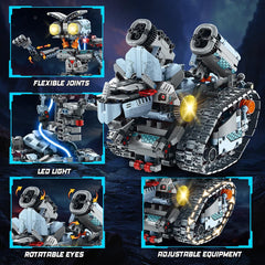 Kit de construction de robot technique avec éclairage