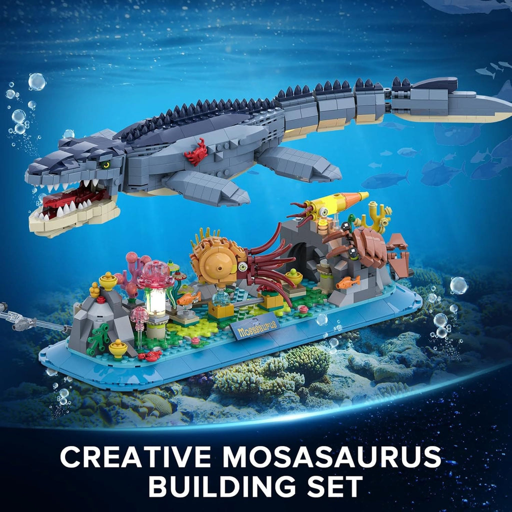 Kit de construction du Mosasaurus avec éclairage LED