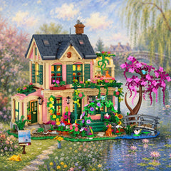 Kit de construction de maison de jardin avec éclairage