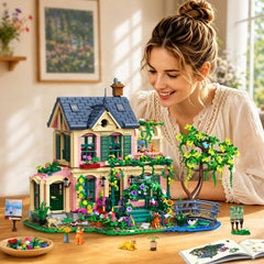 Kit de construction de maison de jardin avec éclairage