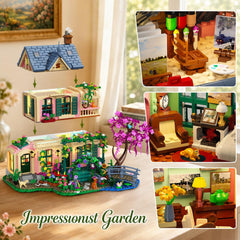 Kit de construction de maison de jardin avec éclairage
